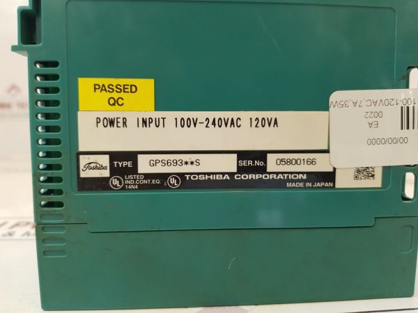 TOSHIBA PS693 POWER SUPPLY PLC MODULE 24VDC