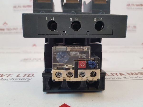 TELEMECANIQUE SCHNEIDER ELECTRIC LR2D43 THERMAL OVERLOAD RELAY