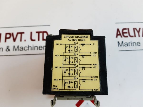 V-CARE ELECTRONICS 24-4-DFUP RELAY OUTPUT MODULE