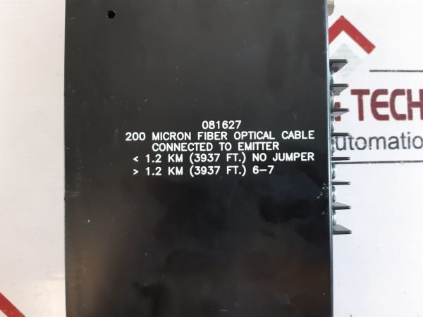 081627 200 Micron Fiber Optical Cable Connected To Emitter