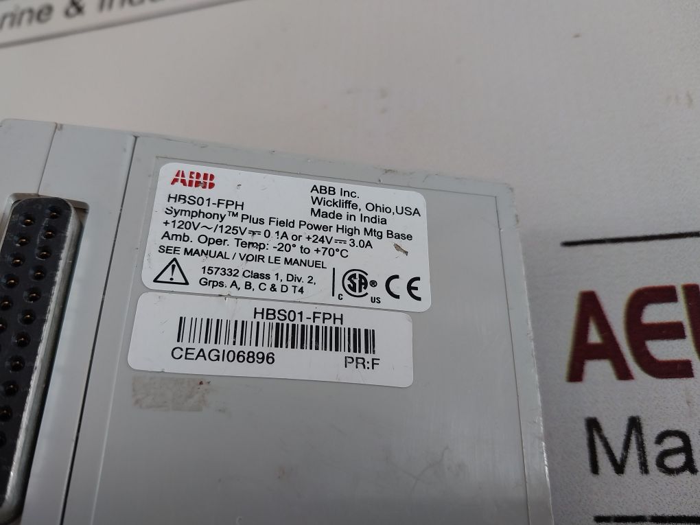 ABB HBS01-FPH HORIZONTAL MOUNT BASE
