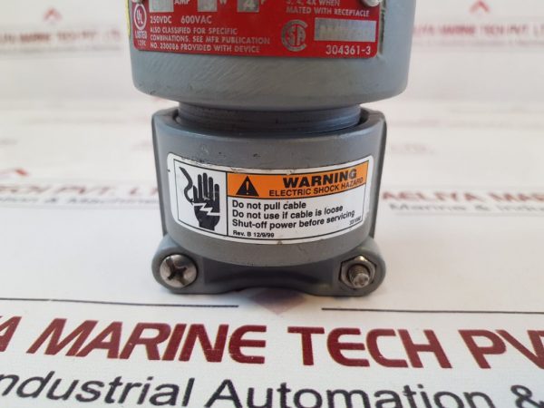 Appleton Acp6034bc Powertite Clamping Ring Plug 600vac
