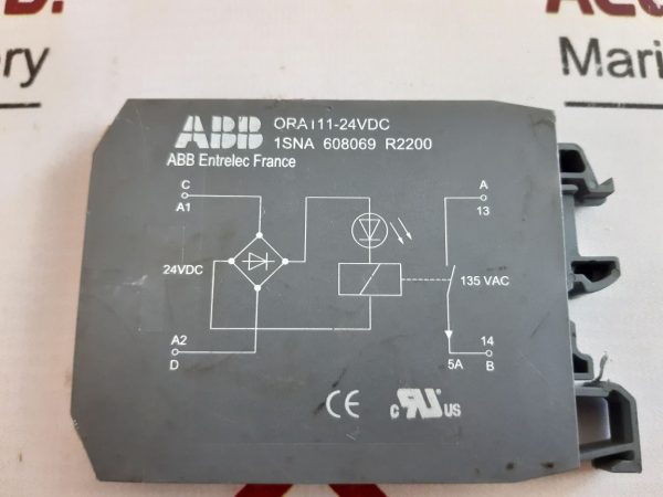 ABB ORA111-24VDC INTERFACE RELAY AND OPTOCOUPLERS