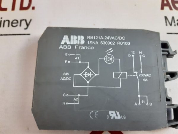 ABB RB121A-24VAC/DC INTERFACE RELAY