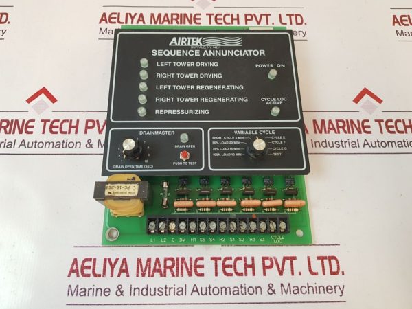 AIRTEK TP2577 DRYER SEQUENCE ANNUNCIATOR ELECTRONIC CONTROLLER