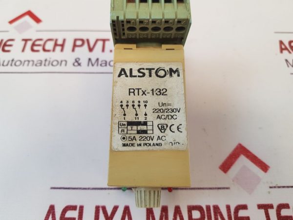 Alstom Rtx-132 Time Relay With Base