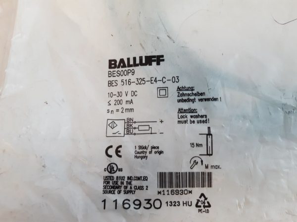 Balluff Bes00p9 Proximity Switch