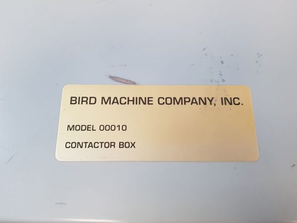 Bird Machine Company 00010 Contactor Box