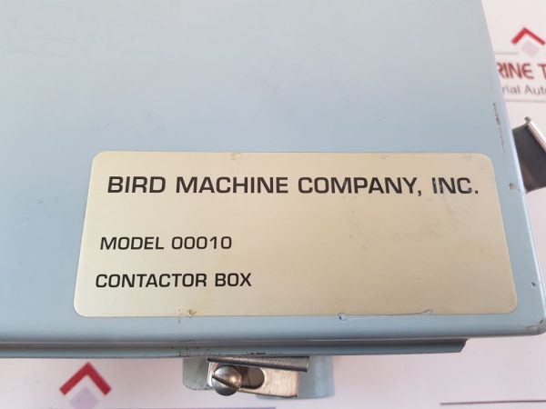 Bird Machine Company 00010 Contactor Box