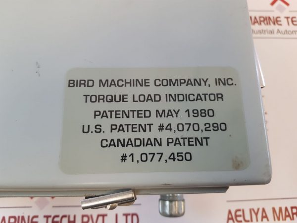 Bird Machine Company Torque Load Indicator Rev D