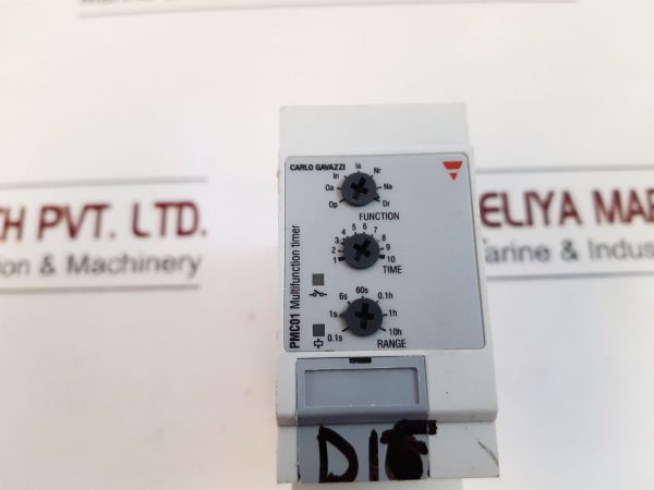 CARLO GAVAZZI PMC01D230 MULTIFUNCTION TIMER RELAY WITH BASE IP20