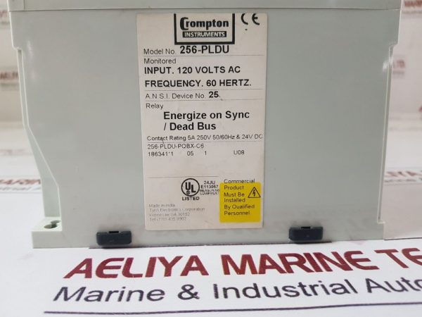 CROMPTON TYCO ELECTRONICS 256-PLDU PROTECTOR TRIP RELAY