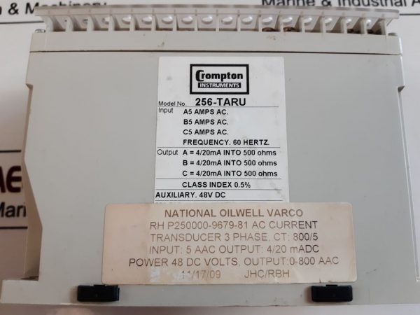 Crompton Paladin National Oilwell 256-taru 3 Phase Current Transducer