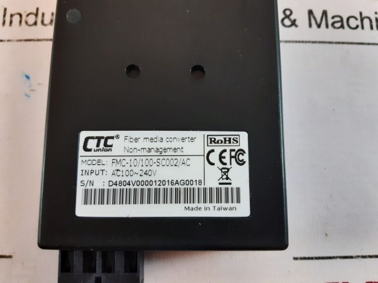 Ctc Union Fmc10/100sc002/ac Fiber Media Converter Aeliya Marine