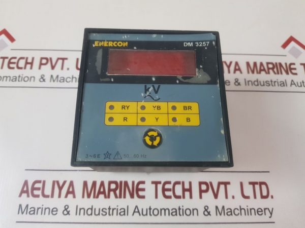 Enercon Dm 3257 Digital Panel Meter 110 V