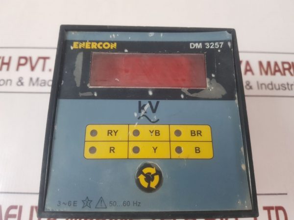 Enercon Dm 3257 Digital Panel Meter 110 V