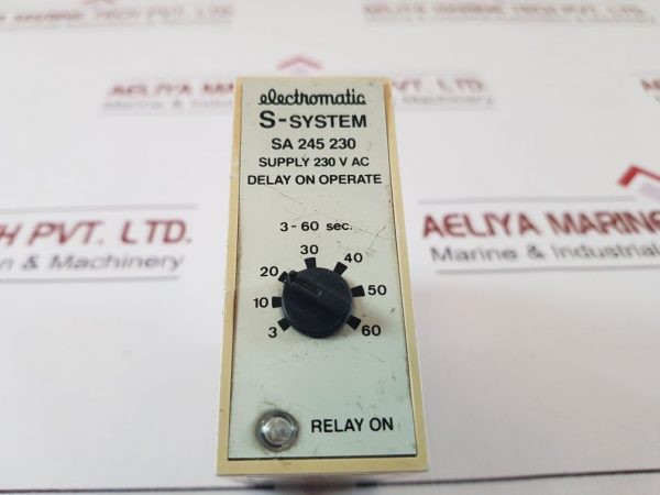 Electromatic Sa 245 230 Timer Delay On Operate