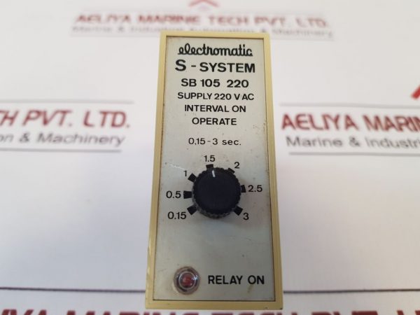 Electromatic S-system Sb 105 220 Timer Delay