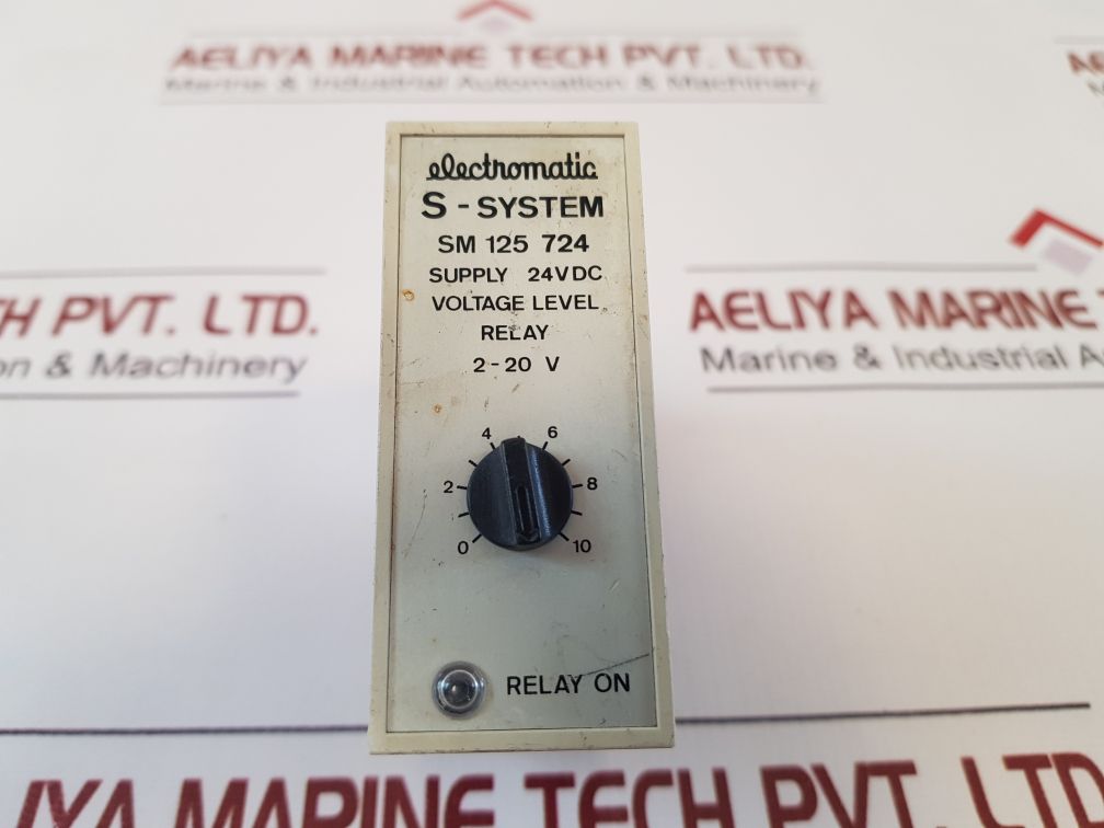 Electromatic Sm 125 724 Voltage Level Relay