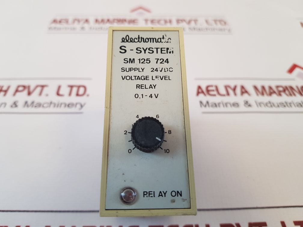 Electromatic Sm 125 724 Voltage Level Relay
