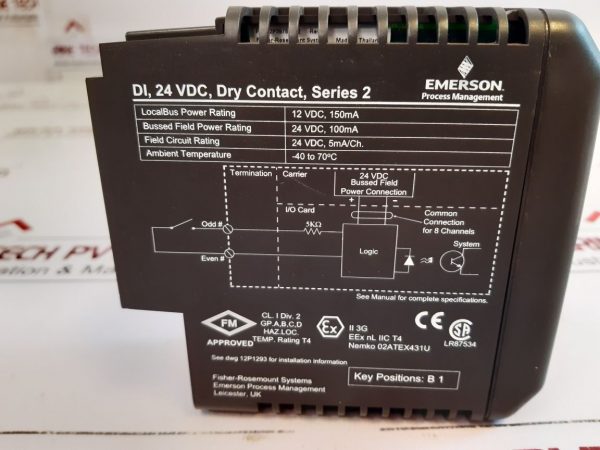 Emerson Kj3201x1-ba1 Input Module 12p2535x052