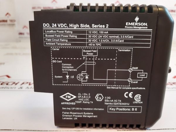 Emerson Kj3202x1-ba1 Output Module 12p2536x062