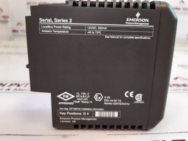 Emerson Kj3241x1-ba1 Serial Interface Module 12p2506x052