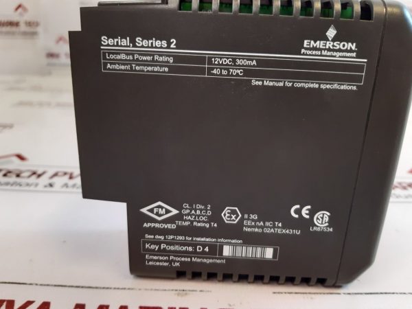 Emerson Kj3241x1-ba1 Serial Interface Module 12p2506x062