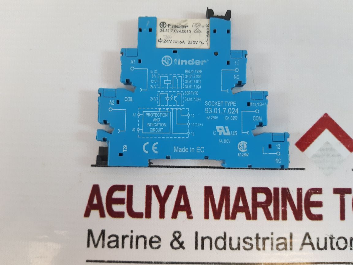 Finder 93.01.7.024 Relay Socket 6a