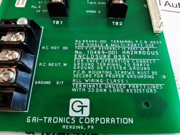 Gai-tronics 69489-001 Pc Board