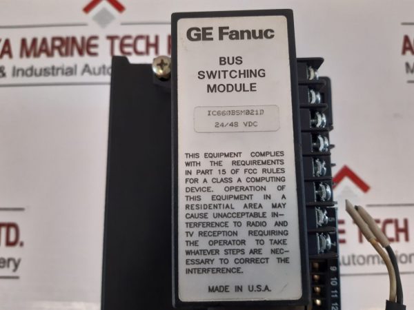 Ge Fanuc Ic660bba025 Current Source Output 24/48vdc
