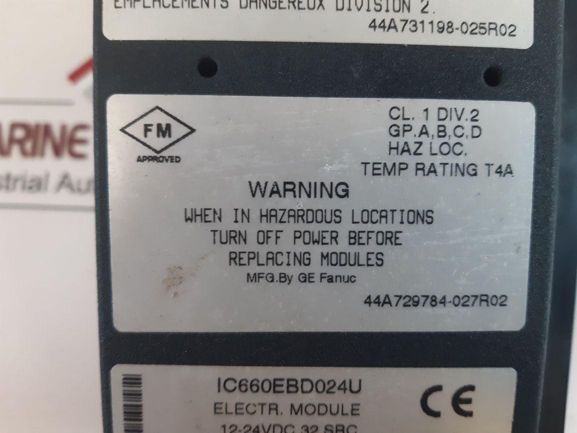 Ge Fanuc Ic660bbd024 Bus Switching Module 12/24 Vdc - Image 12
