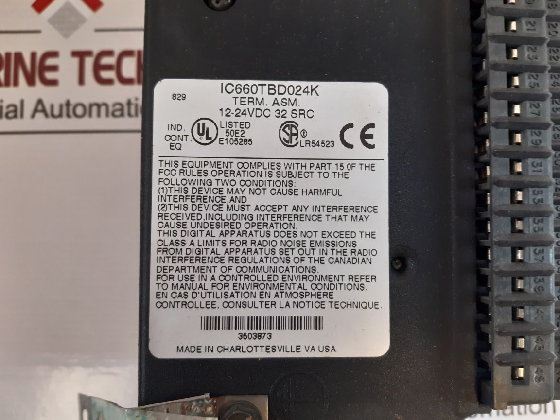 Ge Fanuc Ic660tbd024k Terminal Assembly - Image 8