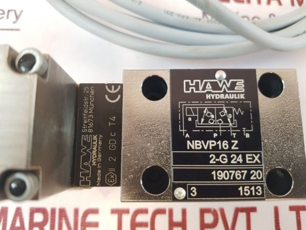 HAWE HYDRAULIK NBVP16 Z DIRECTION VALVE WITH CABLE