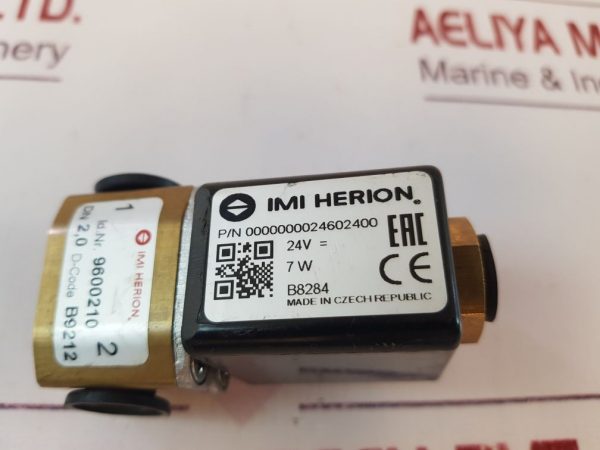 Imi Herion 9600210 Direct Solenoid Actuated Poppet Valve