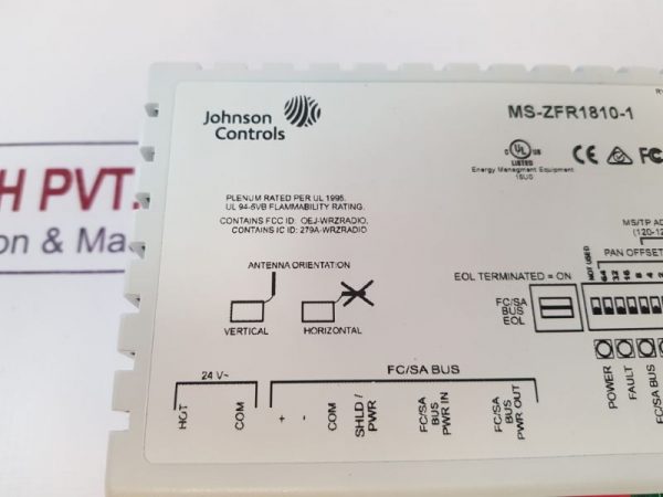 Johnson Controls Ms-zfr1810-1 Field Bus Coordinator Wireless