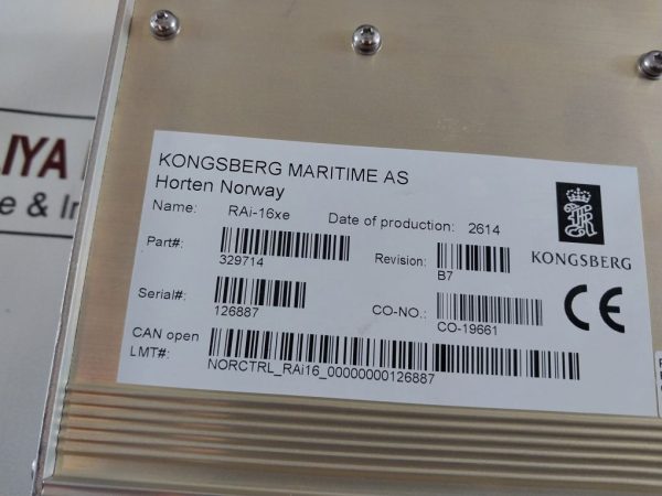 KONGSBERG RAI-16XE REMOTE ANALOGUE INPUT MODULE