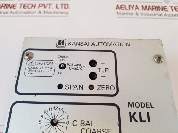 Kansai Kli Capacitance Level Indicator Amplifier Unit