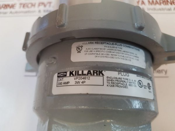 Killark Vp204612 Receptacle-plug Combinations