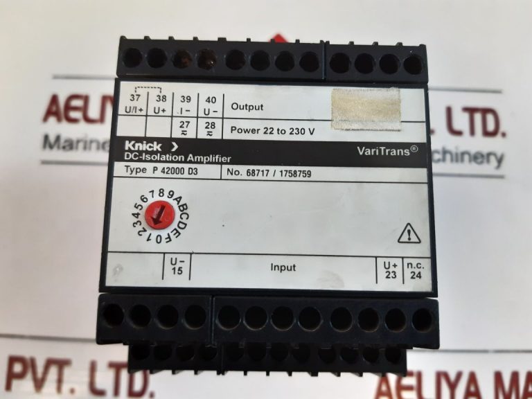 Knick P 42000 D3 Dcisolation Amplifier Aeliya Marine