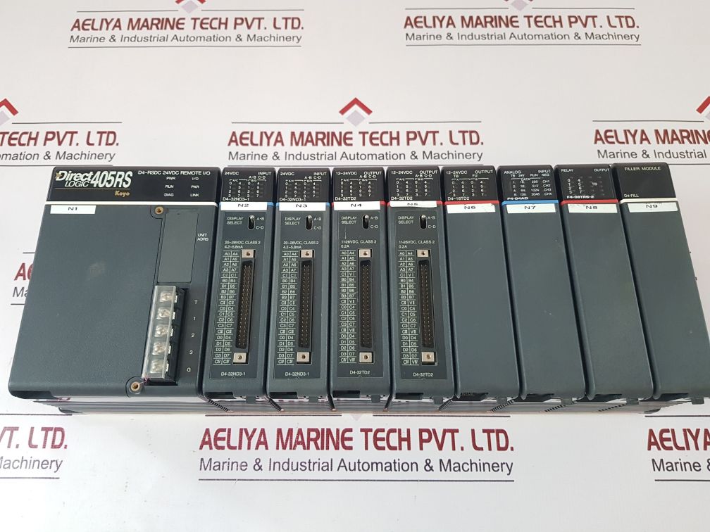 Koyo Direct Logic 405rs ,d4-rsdc, D4–32nd3-1, D4-32td2,d4-32td2 Rack ...