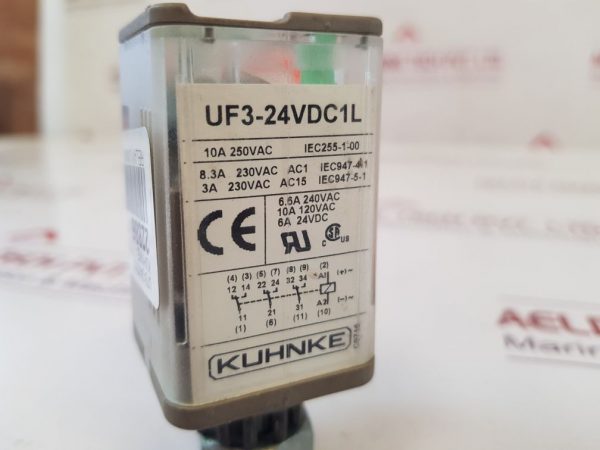 Kuhnke Uf3-24vdc1l Relay 24 Vdc