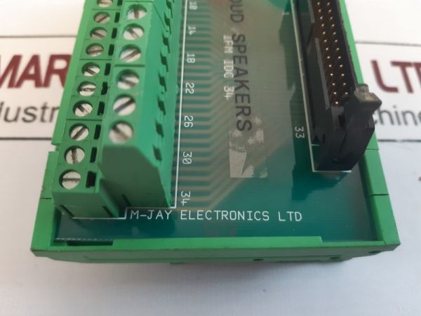 M-jay Electronics Ifm Idc 34 Terminal Block Interface Pcb Board