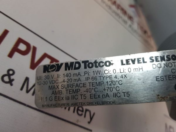 Md Totco 40224300-004 Level Sensor