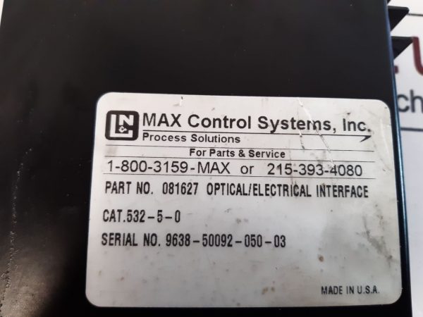 MAX CONTROL SYSTEMS 081627