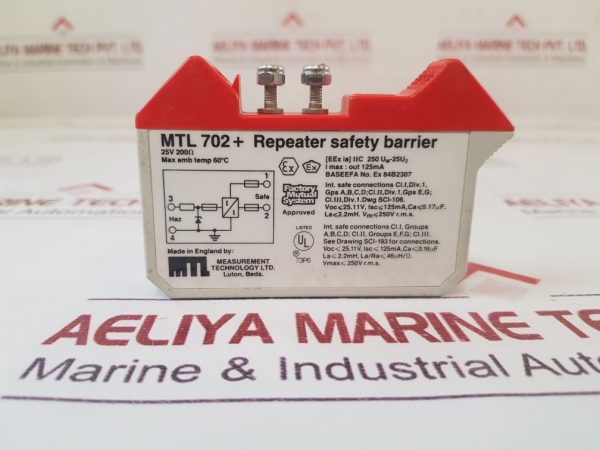 Mtl 702+ Repeater Safety Barrier