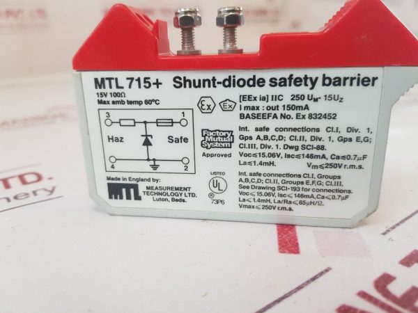 Mtl 715+ Shunt-diode Safety Barrier