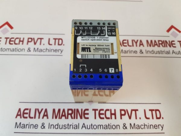 MEASUREMENT TECHNOLOGY MTL2210B 1-CHANNEL SWITCH OPERATED RELAY 24VDC