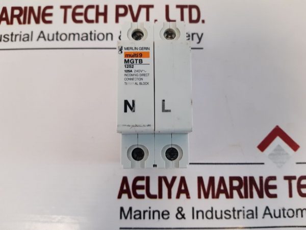 Merlin Gerin Multi9 Mgtb 1252 Incoming Direct Connection Terminal Block