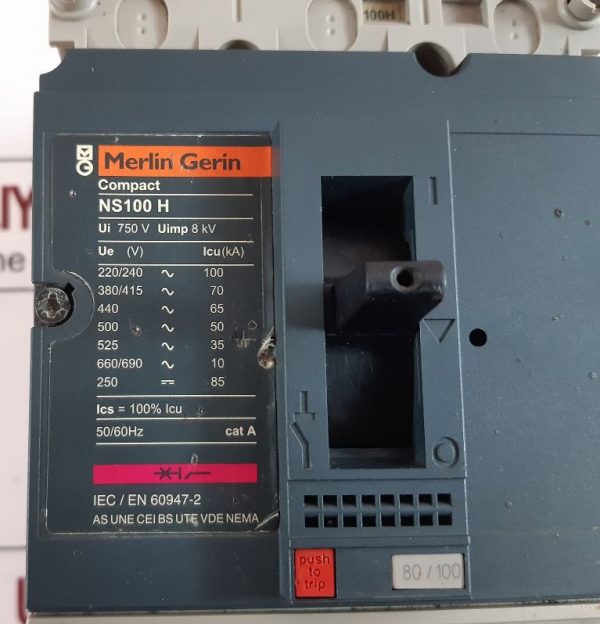 Merlin Gerin Ns100-160-250 N/h/na Adapted Circuit Breaker